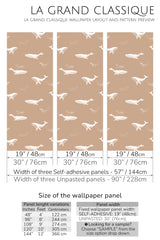 whale peel and stick wallpaper specifiation