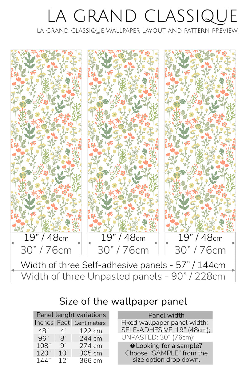 soft fall peel and stick wallpaper specifiation