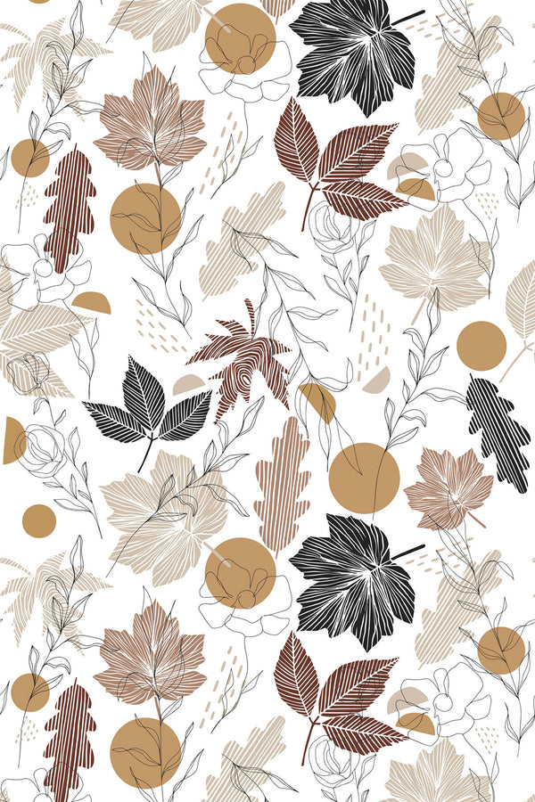 boho autumn wallpaper pattern repeat