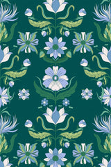 bold art nouveau wallpaper pattern repeat