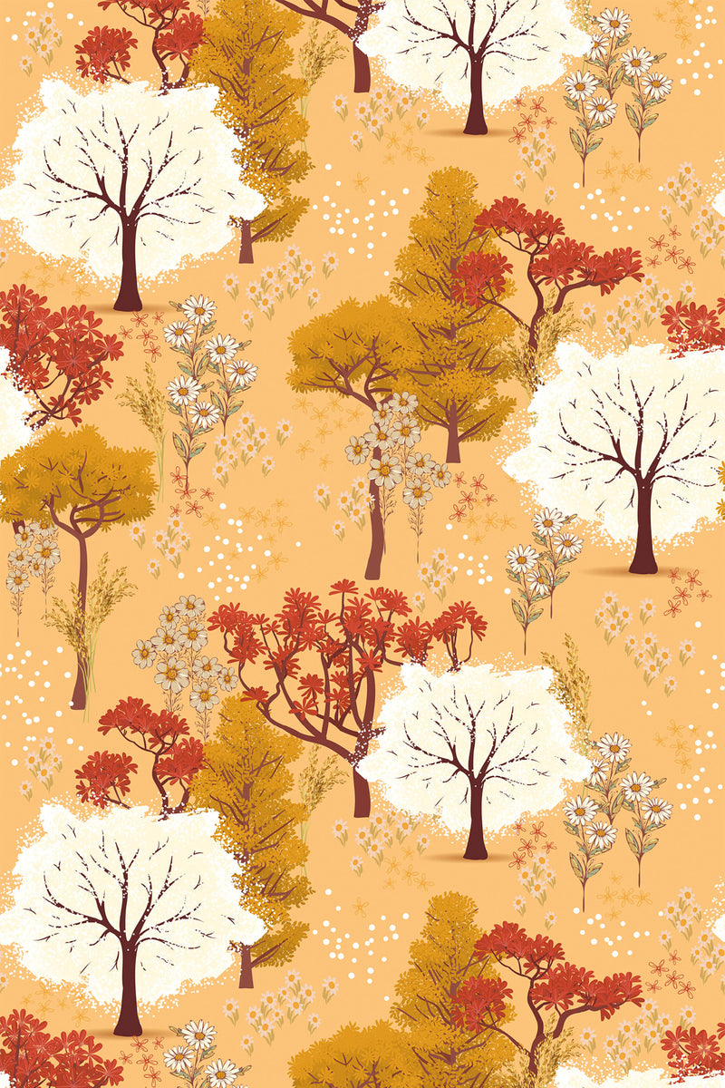 magical forest wallpaper pattern repeat