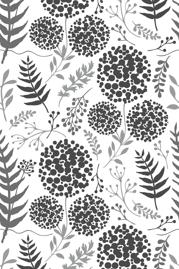 Monochrome floral