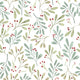 Watercolor christmas leaves Wallpaper