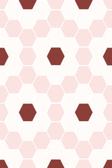 Geometric floral tile