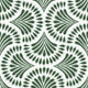 Green art deco paisley Wallpaper