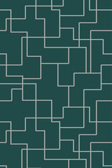 Emerald green geometric