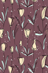 bold tulips wallpaper pattern repeat