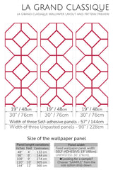 viva magenta tile peel and stick wallpaper specifiation