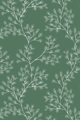 Green snow tree