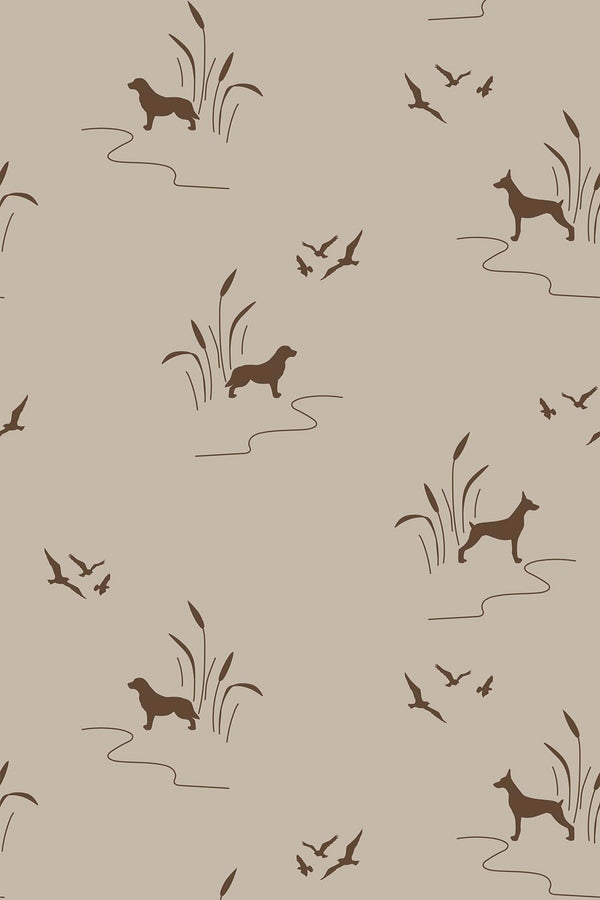 hunting dog wallpaper pattern repeat