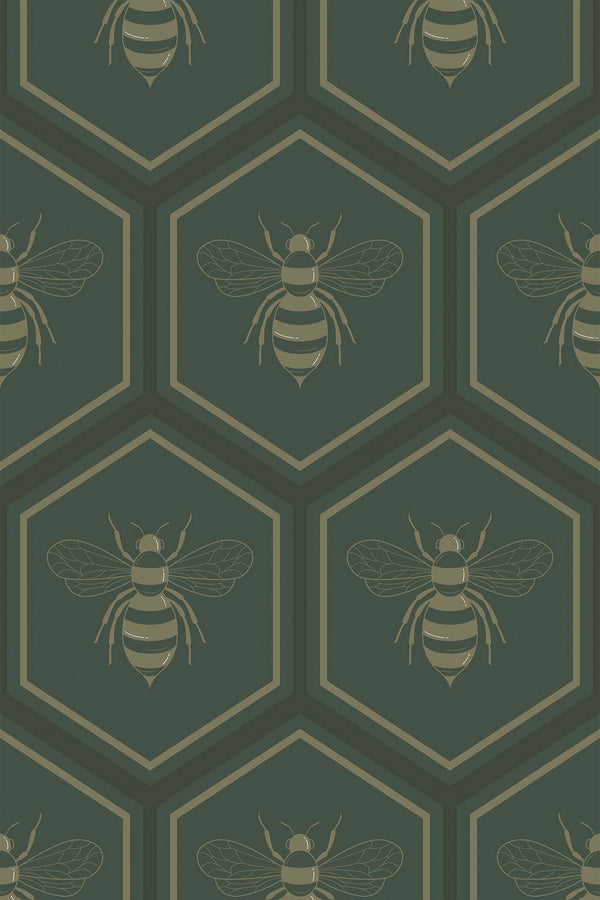 bold honeycomb wallpaper pattern repeat