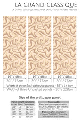 neutral abstract line peel and stick wallpaper specifiation