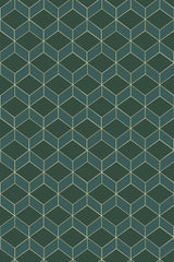 Emerald green art deco
