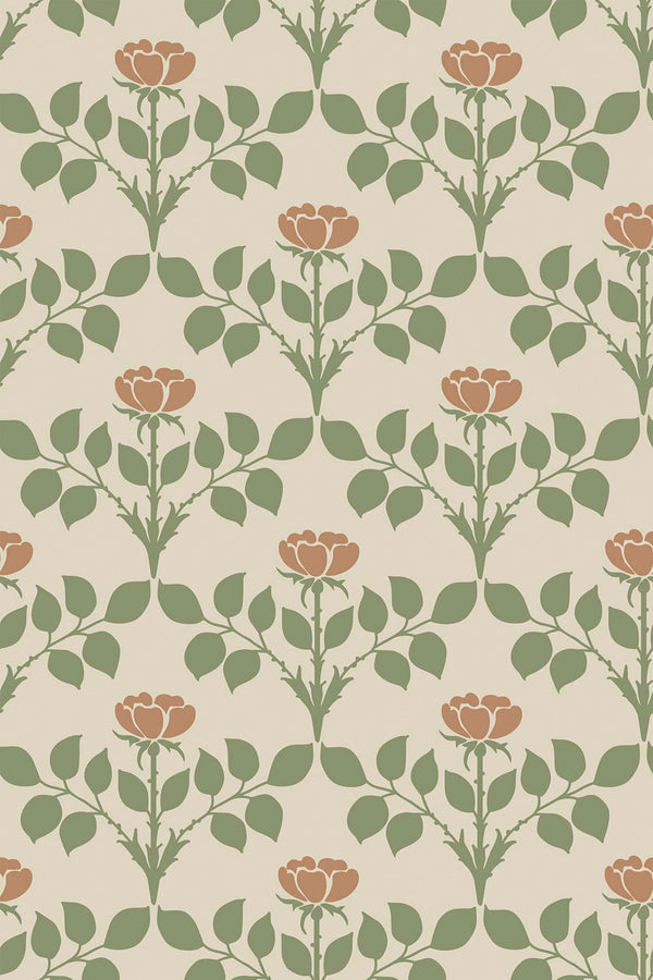 rose arch wallpaper pattern repeat