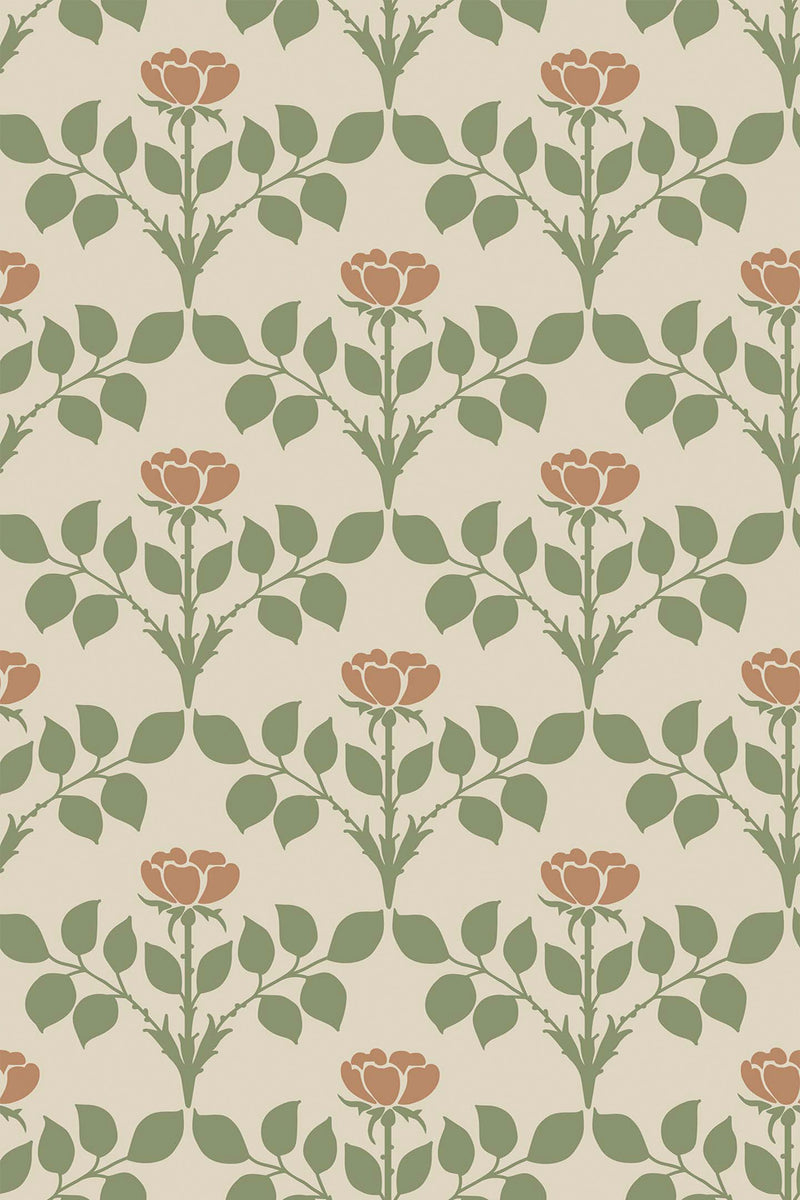 rose arch wallpaper pattern repeat