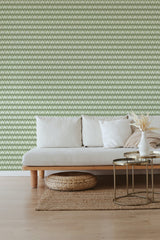 self stick wallpaper green chevron pattern living room elegant sofa coffee table