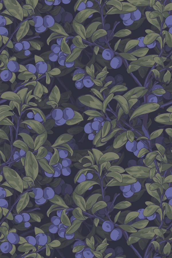 realistic blueberry wallpaper pattern repeat