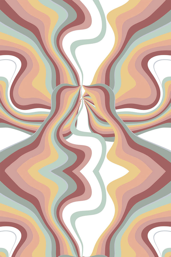 earthy psychedelic wallpaper pattern repeat