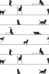 husky line wallpaper pattern repeat