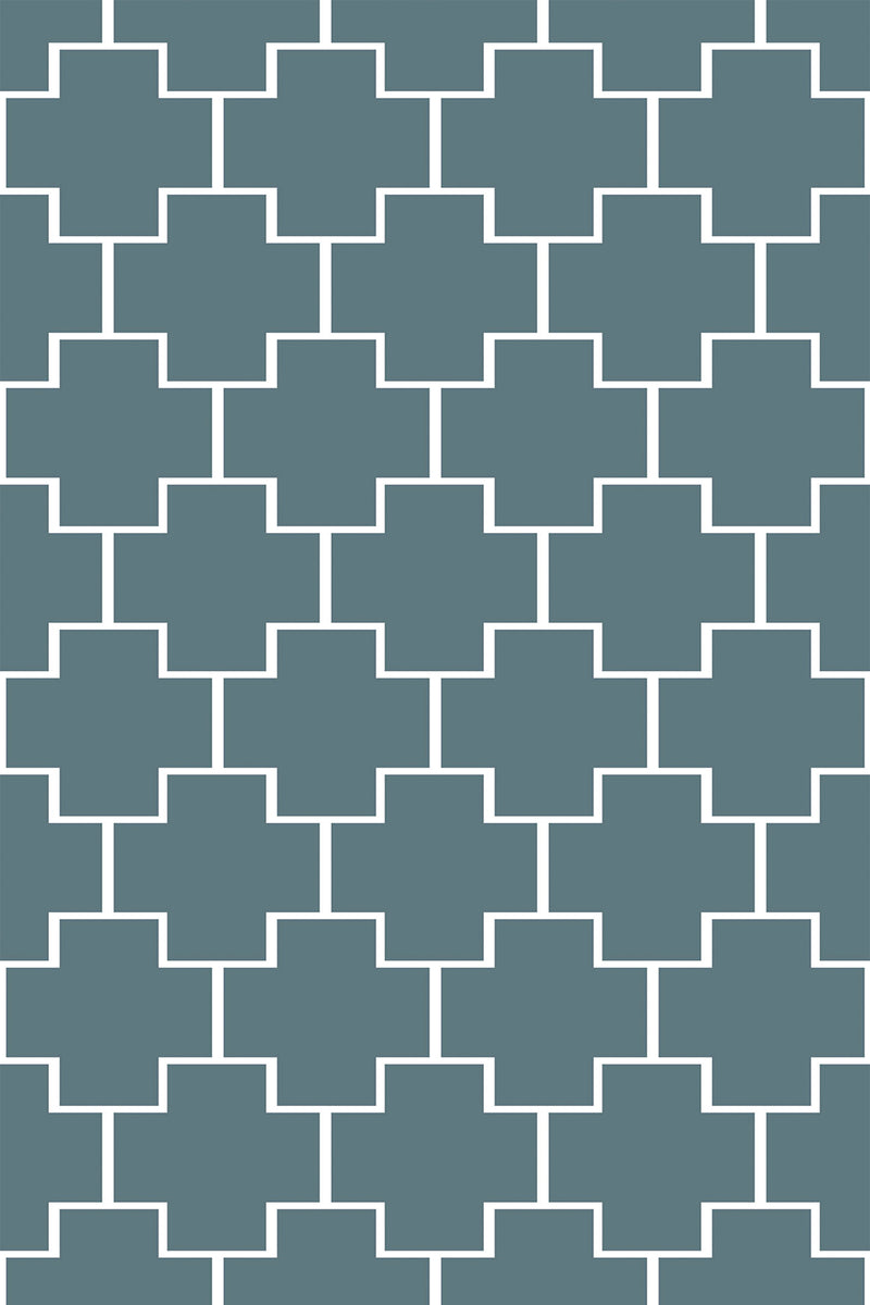 blue cross tile wallpaper pattern repeat