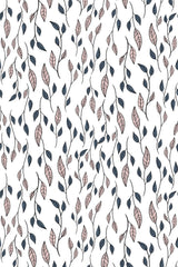 blue seamless leaf wallpaper pattern repeat