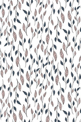 Blue seamless leaf