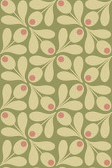 Green 60s pattern