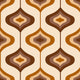 Brown 70s Wallpaper