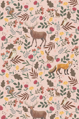 Pink scandinavian forest
