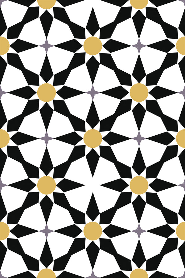 black star tile wallpaper pattern repeat