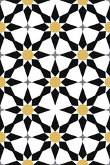 Black star tile