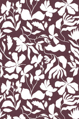 Burgundy nature shadows