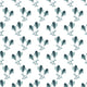 Teal scandinavian flowers Wallpaper