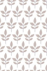 scandi leaf wallpaper pattern repeat