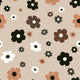 Beige 70s retro Wallpaper