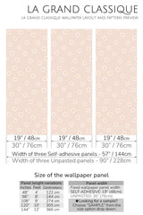 spring daisy peel and stick wallpaper specifiation