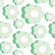 Green retro flower Wallpaper