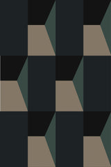 blue bold geometric wallpaper pattern repeat