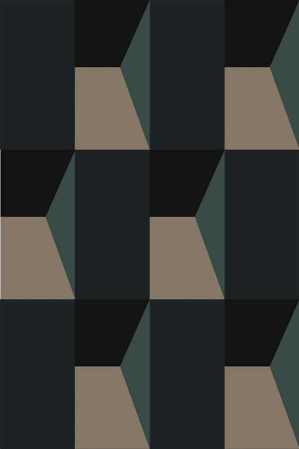 blue bold geometric wallpaper pattern repeat