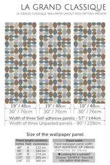mid-century eggs peel and stick wallpaper specifiation
