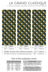 vintage geometric peel and stick wallpaper specifiation