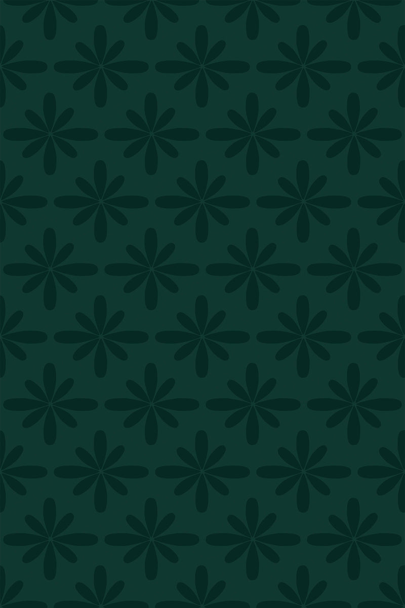 forest green floral wallpaper pattern repeat