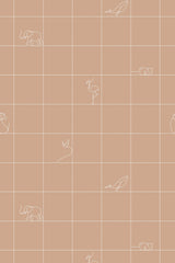 minimal grid animals wallpaper pattern repeat
