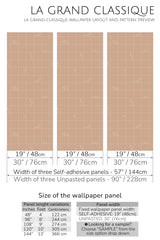 minimal grid animals peel and stick wallpaper specifiation