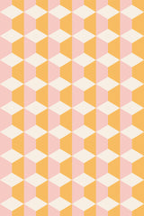 pink and yellow geometric wallpaper pattern repeat