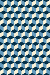 blue cube wallpaper pattern repeat