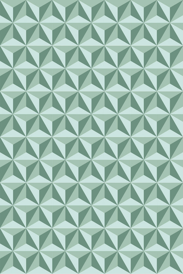 green vintage tile wallpaper pattern repeat