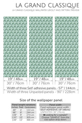 green vintage tile peel and stick wallpaper specifiation