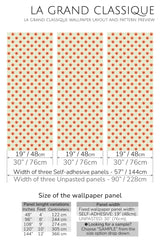 retro flower grid peel and stick wallpaper specifiation