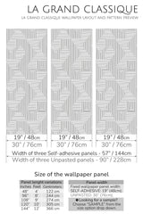 black and white lines peel and stick wallpaper specifiation